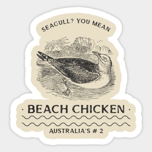 Beach Chicken Sticker